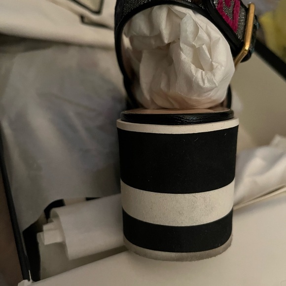 Gucci T. Velvet GG LUREX CUBE SKIPPER MULTICOLOR SANDALS 36.5 - Picture 6 of 15